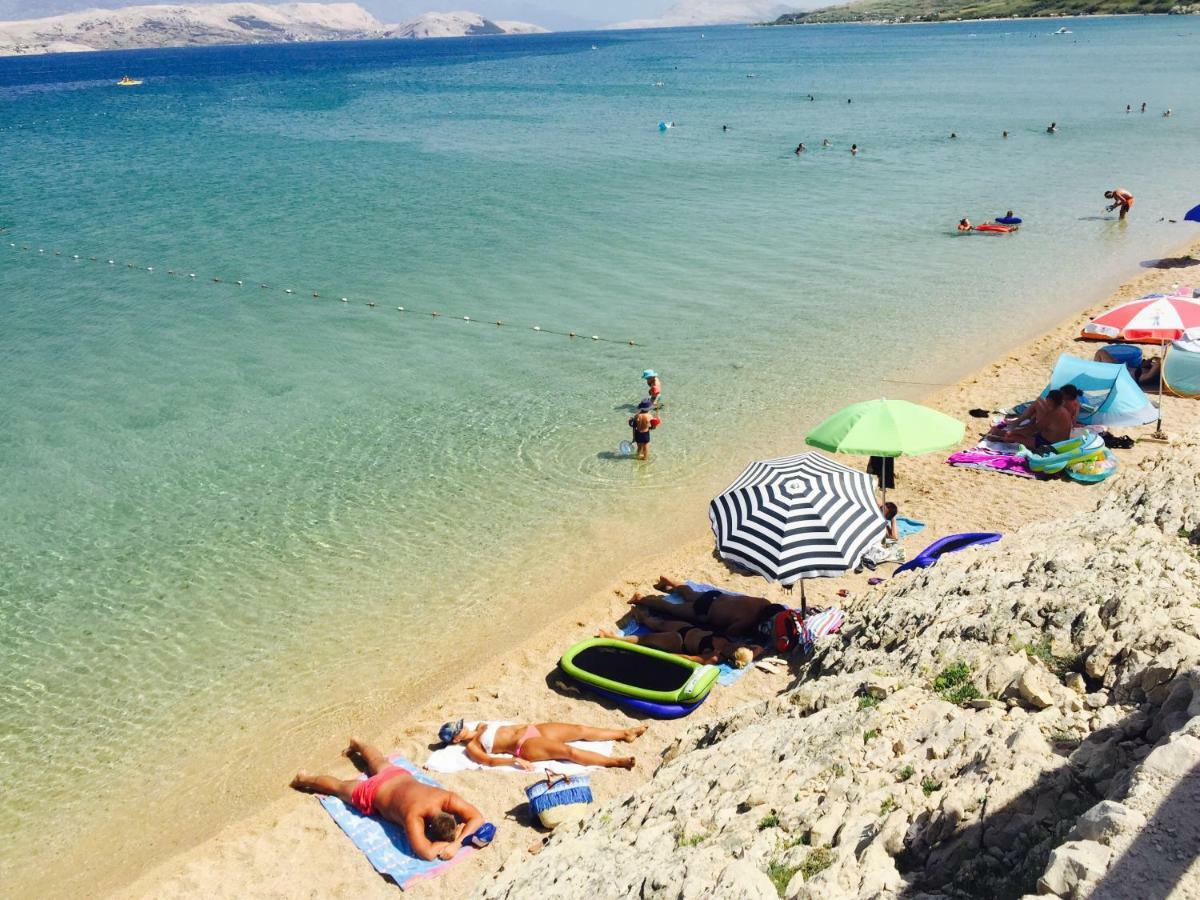 Novalja Beach Apartment Eksteriør billede